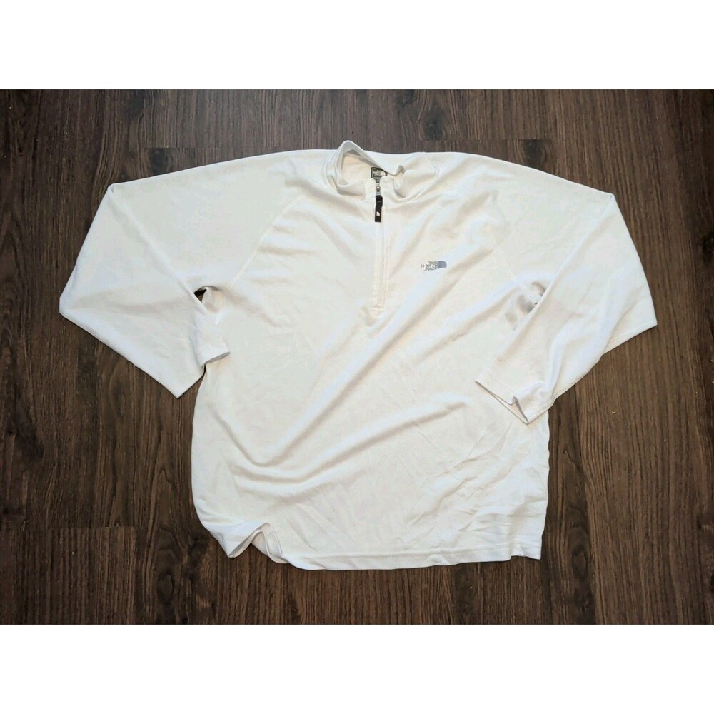 The North Face Pullover Mens Size Large 1/4 Zip White